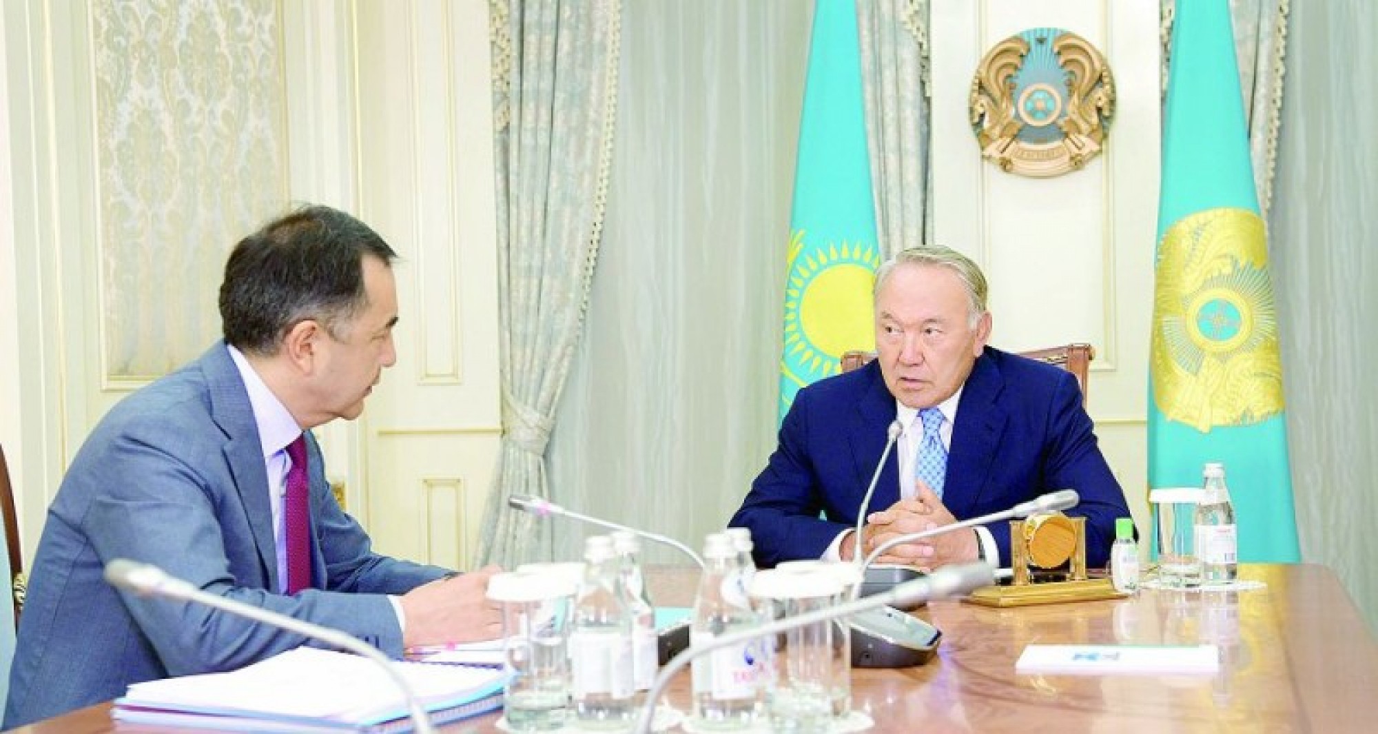 Nursultan Nazarbaev have met with PM Bakytzhan Sagyntaev
