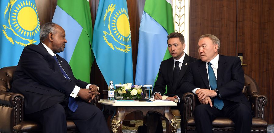 Nursultan Nazarbayev met with the President of Djibouti