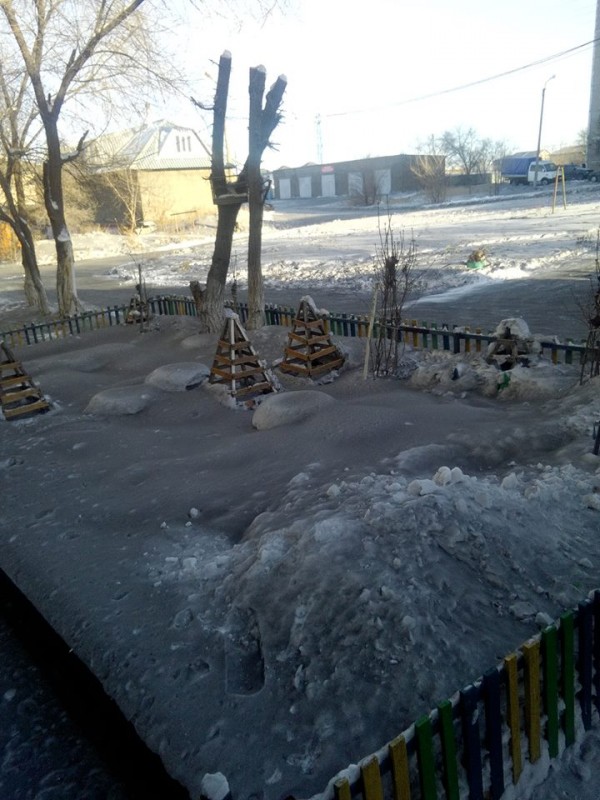 Black snow fell in Temirtau, Kazakhstan