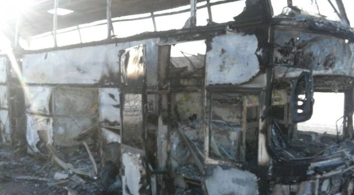 Bus fire in Kazakhstan: 52 people died