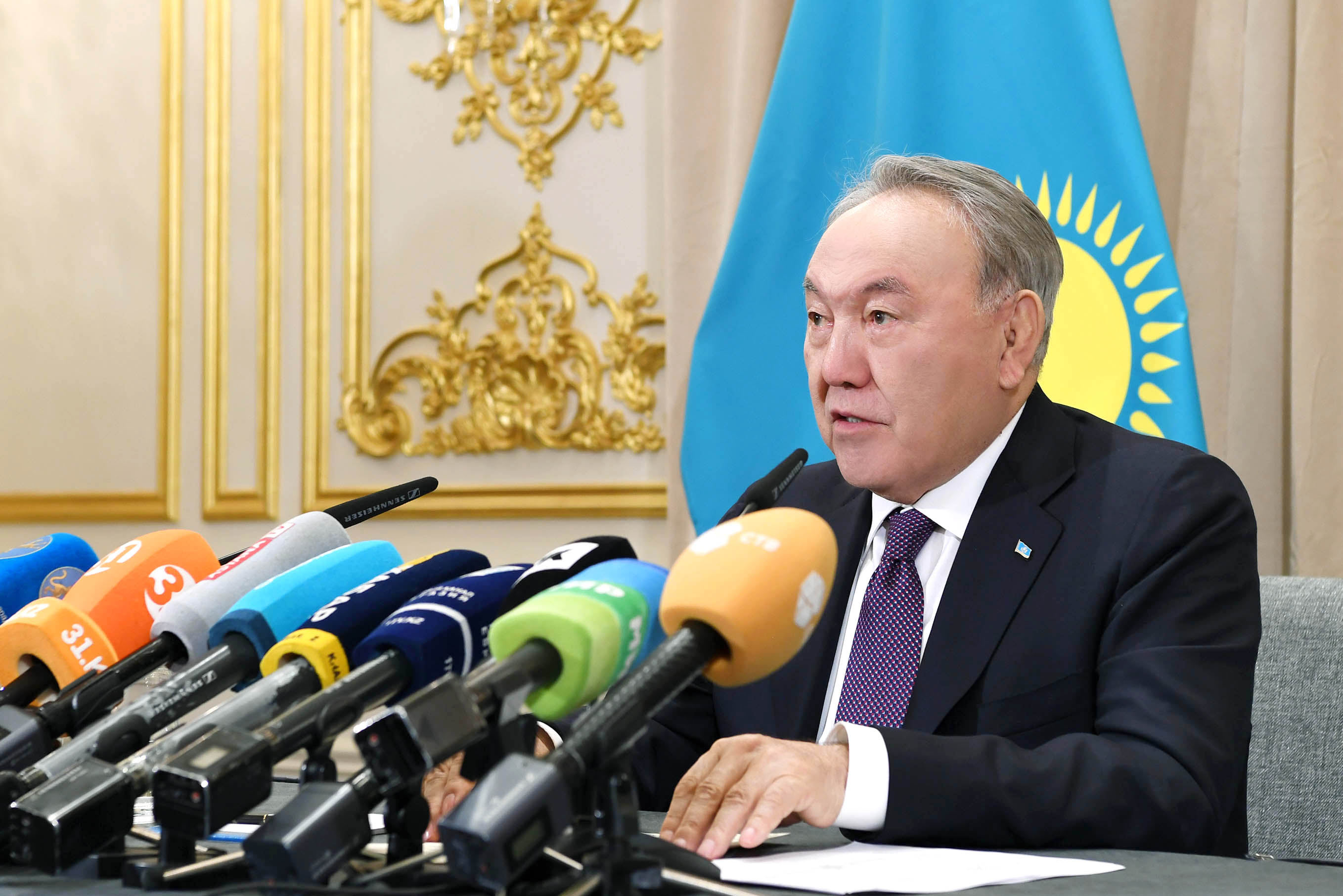 Kazakh President held a press conference following his official visit to the USA