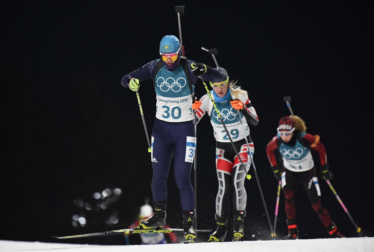 Kazakh biathletes finish 14th in women's relay in the WO-2018