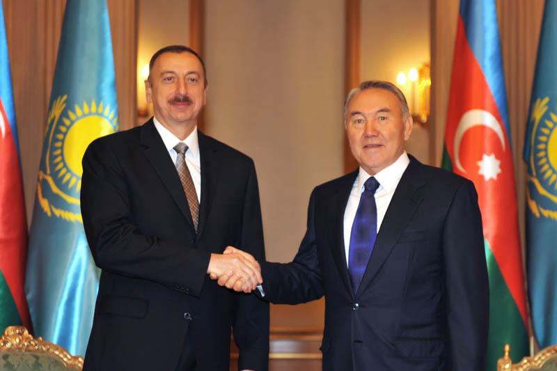Nursultan Nazarbayev congratulates Ilham Aliyev on his re-election