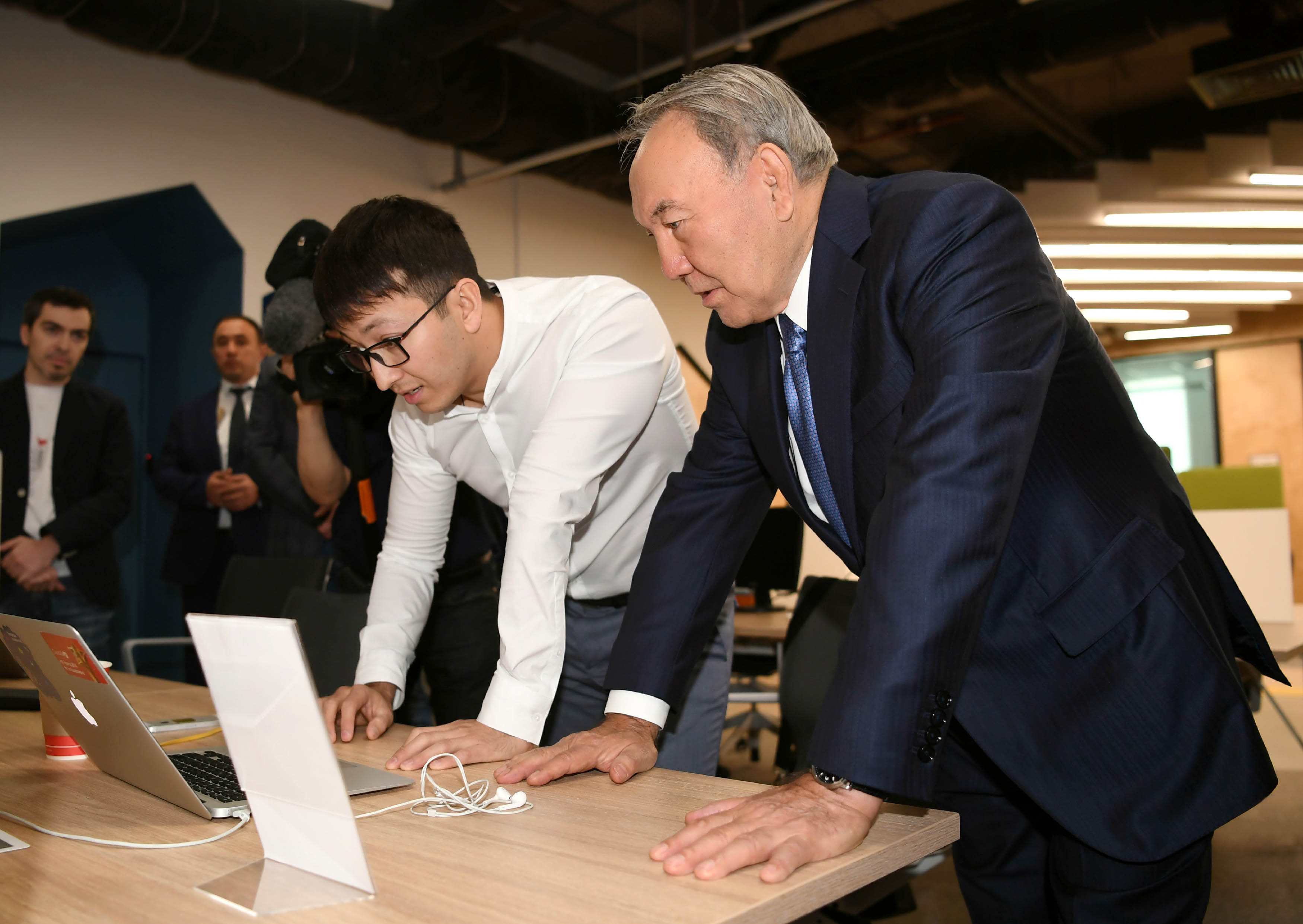 Kazakh President visits SmArt.Point startup site in Almaty