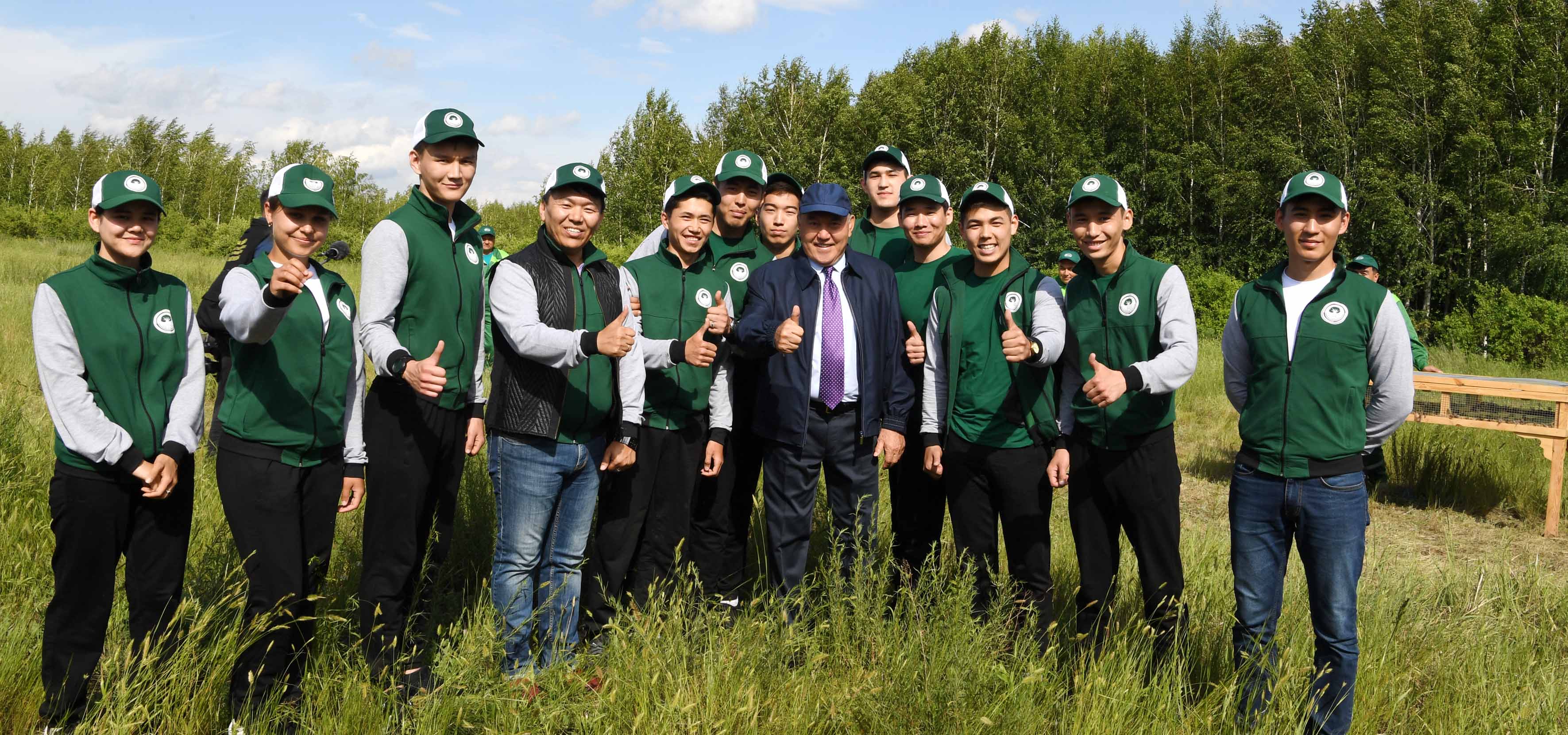 Kazakh President visits Astana’s green space
