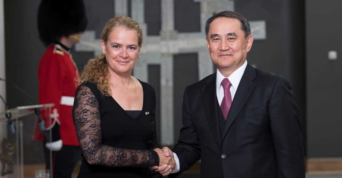 Ambassador of Kazakhstan presented credentials to Governor General of Canada