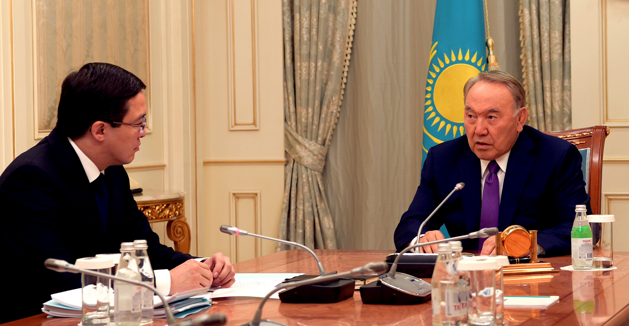 Kazakh President receives National Bank Chairman Daniyar Akishev