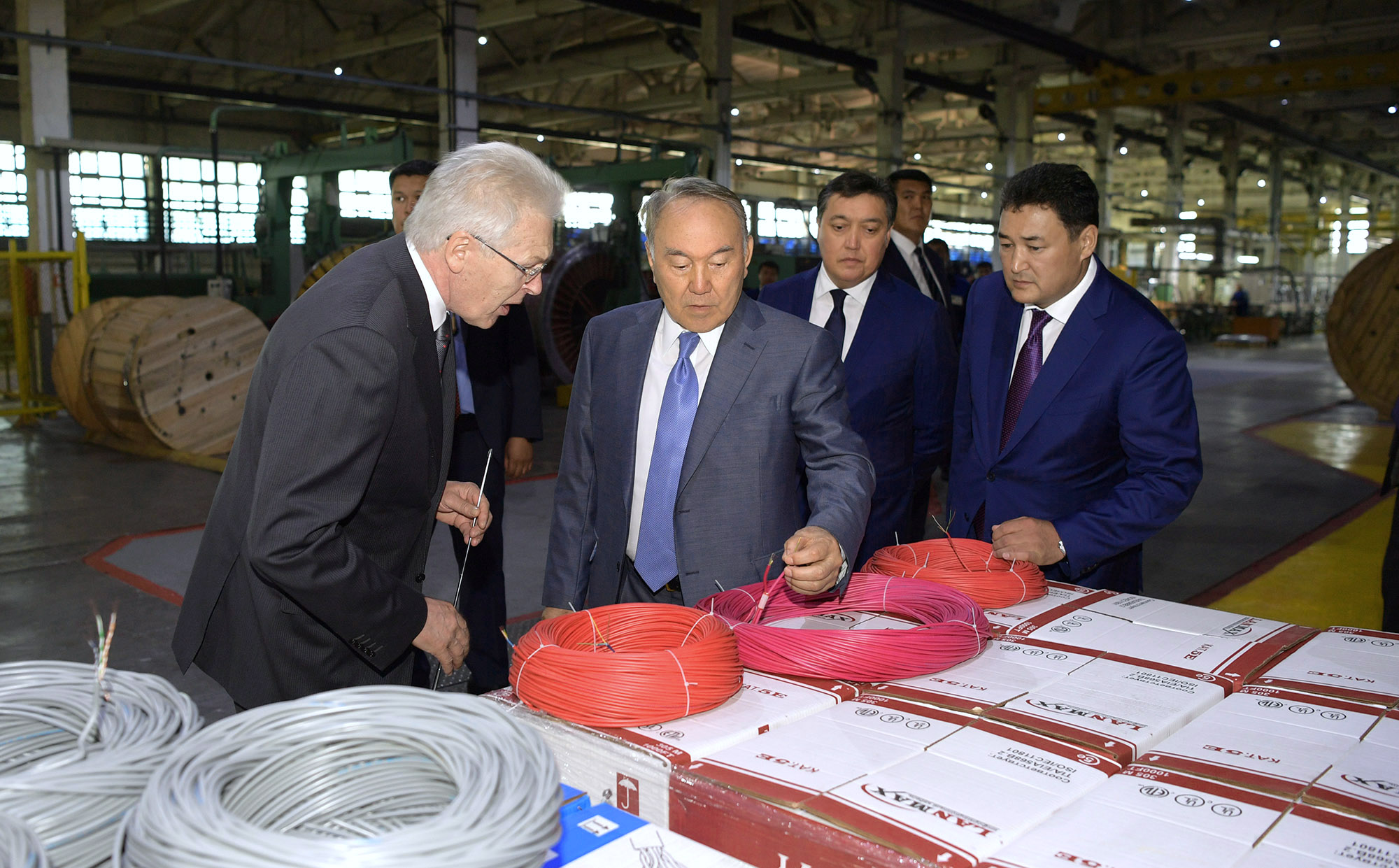 Kazakh President visits to Kazenergocabel JSC