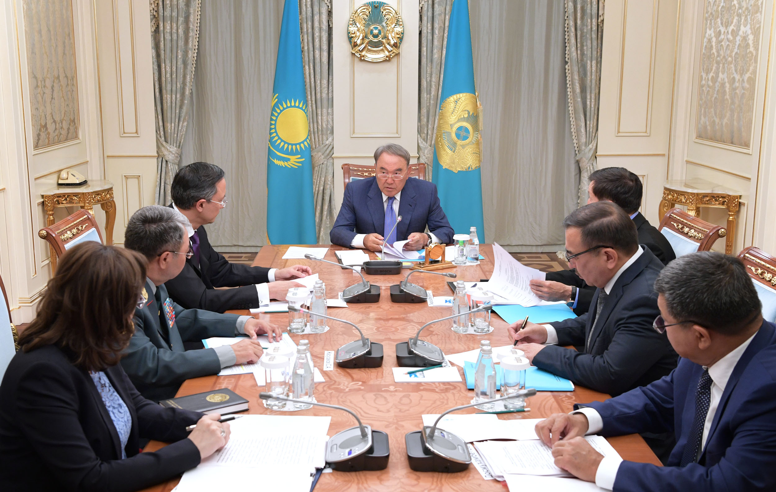 Kazakh President meets on preparations for the Fifth Caspian Summit