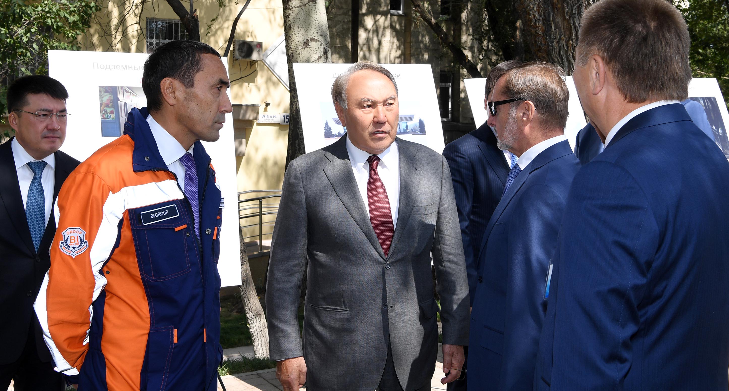 Nursultan Nazarbayev inspects reconstructed streets in Almaty city