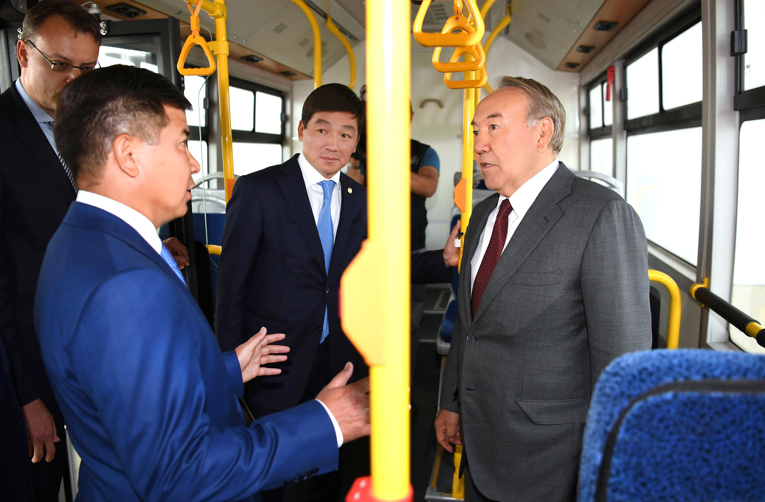 Nursultan Nazarbayev visits Falcon Eurobus LLP