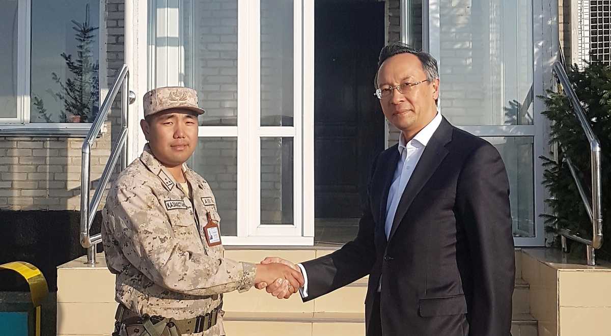 Kazakh FM visits Kazakhstan-Kyrgyzstan border checkpoint