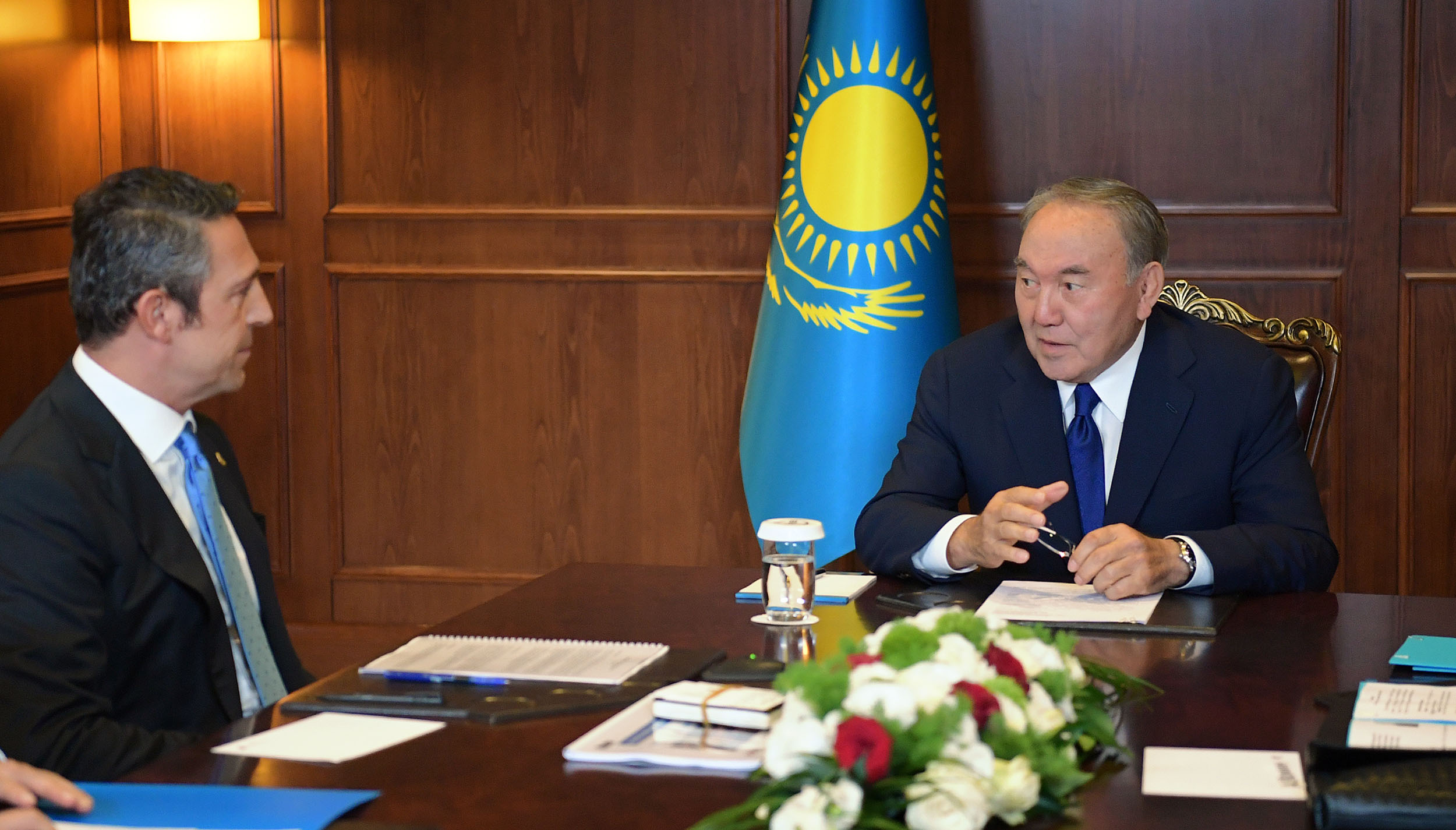 Nursultan Nazarbayev meets with CEO of Koç Holding Ali Yildirim Koç