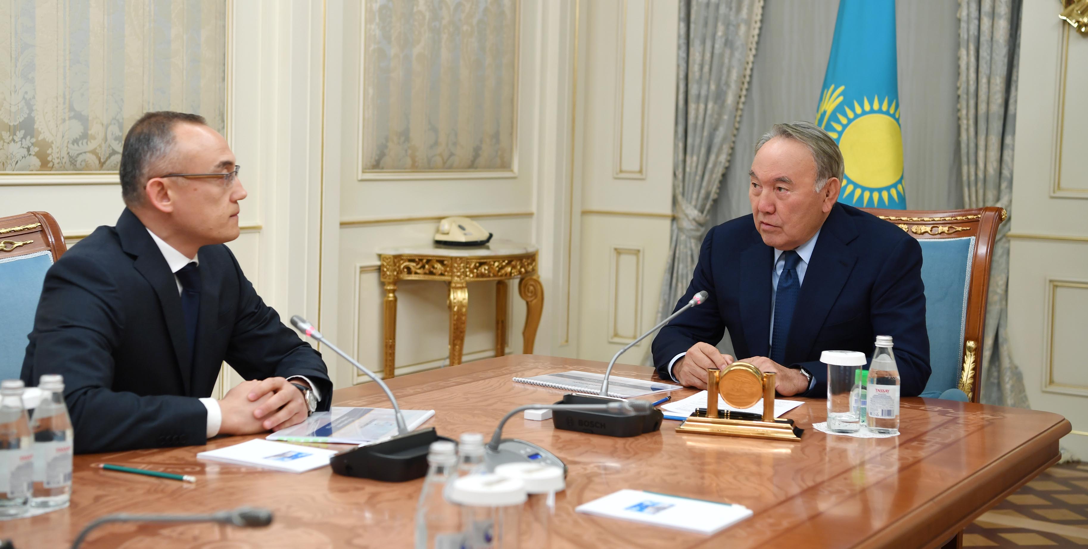 Nursultan Nazarbayev receives Kazatomprom CEO