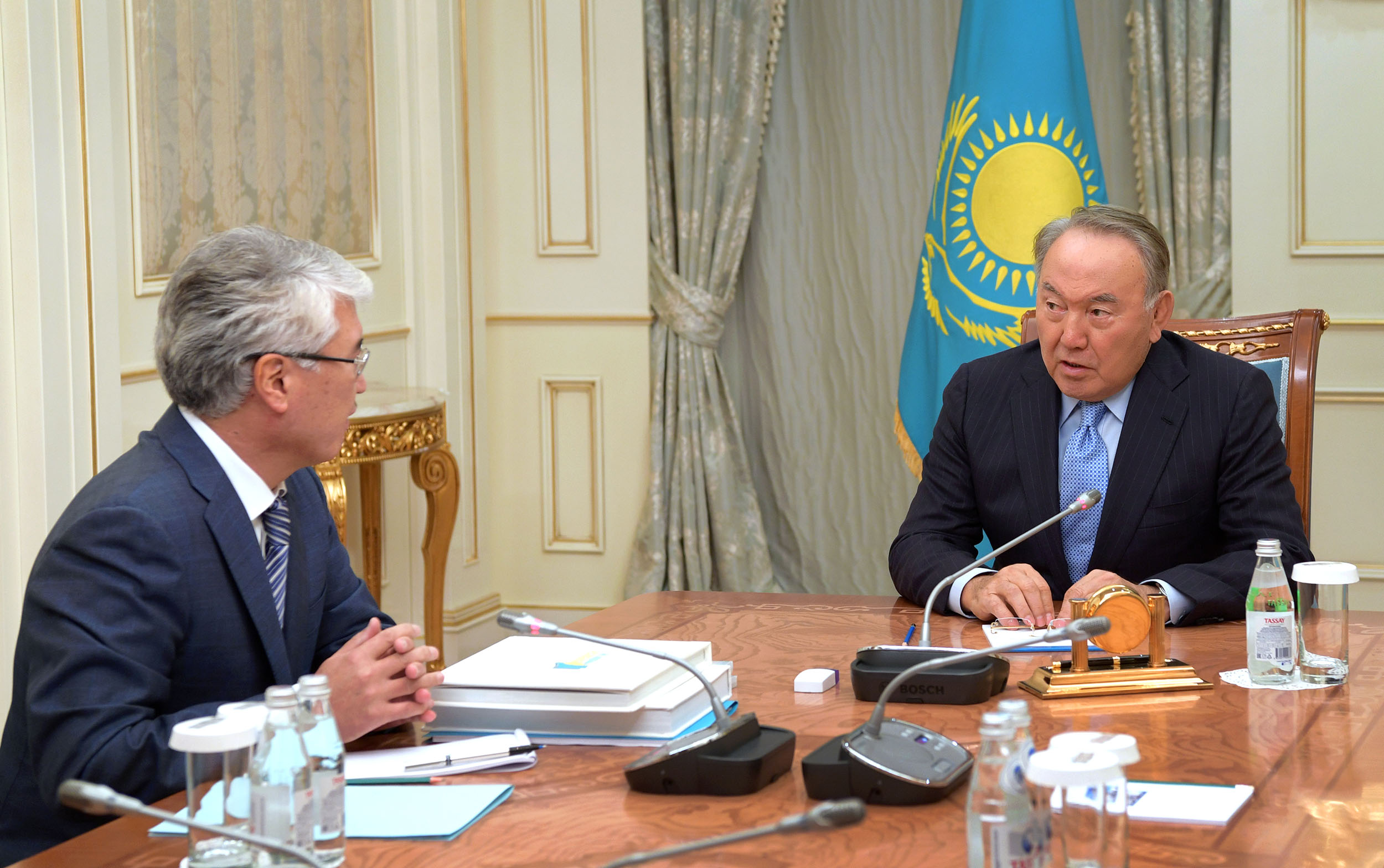 Kazakh President receives the Minister of Culture and Sports Arystanbek Mukhamediuly