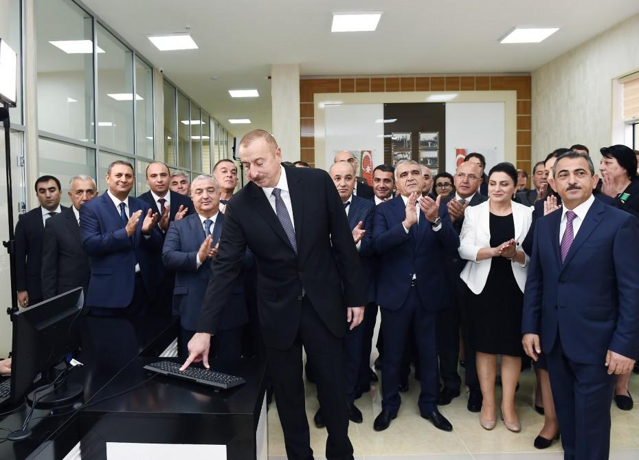 President Ilham Aliyev launches water supply system in Astara 