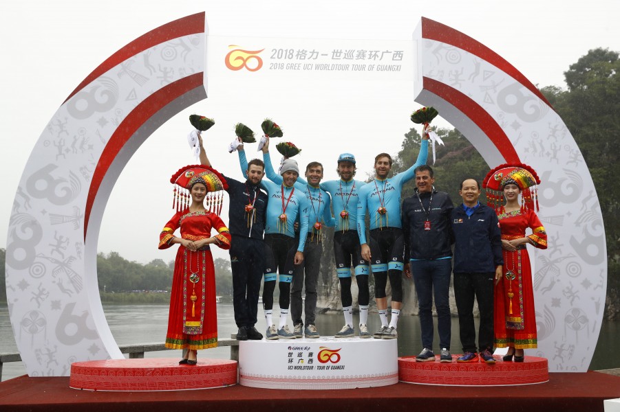 Sergei Chernetskii finished third in the general classification of the Gree-Tour of Guangxi