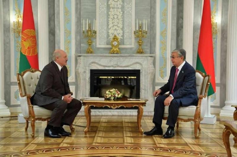 Qasym-Jomart Toqayev meets Belarusian president