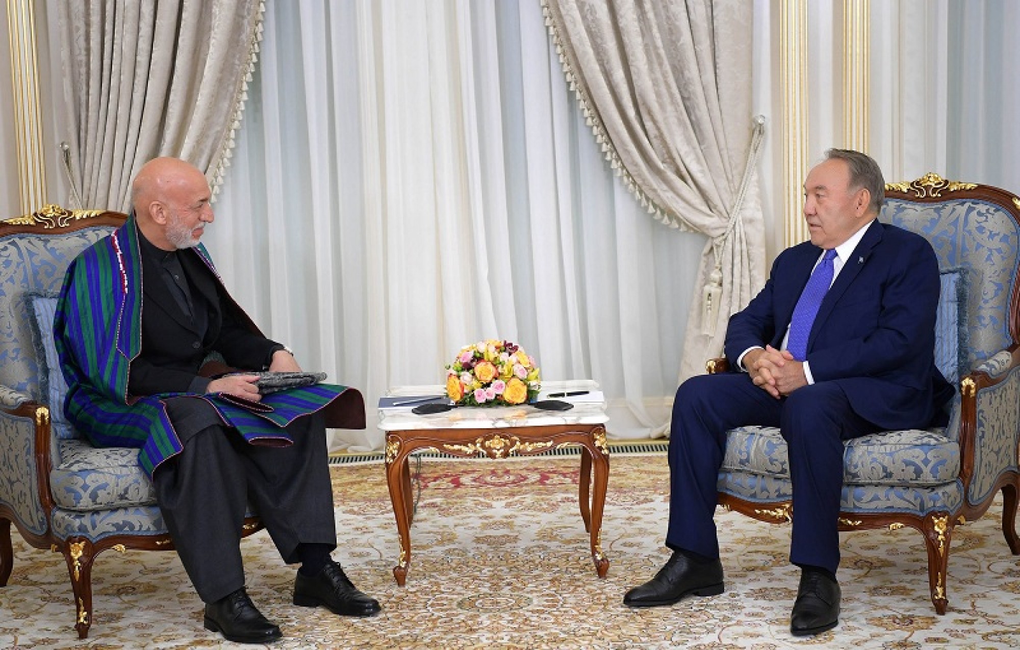 Nursultan Nazarbayev met with former President of Afghanistan Hamid Karzai