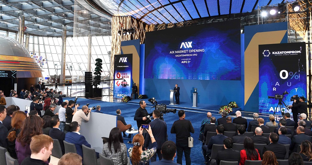 Participation in AIX Market Opening, Astana International Financial Centre (AIFC)