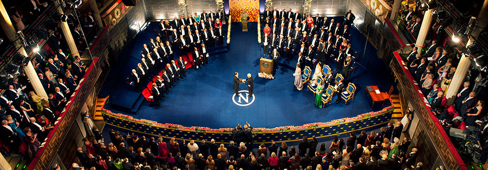 The Nobel PrizeAward Ceremonies hold in  Stockholm