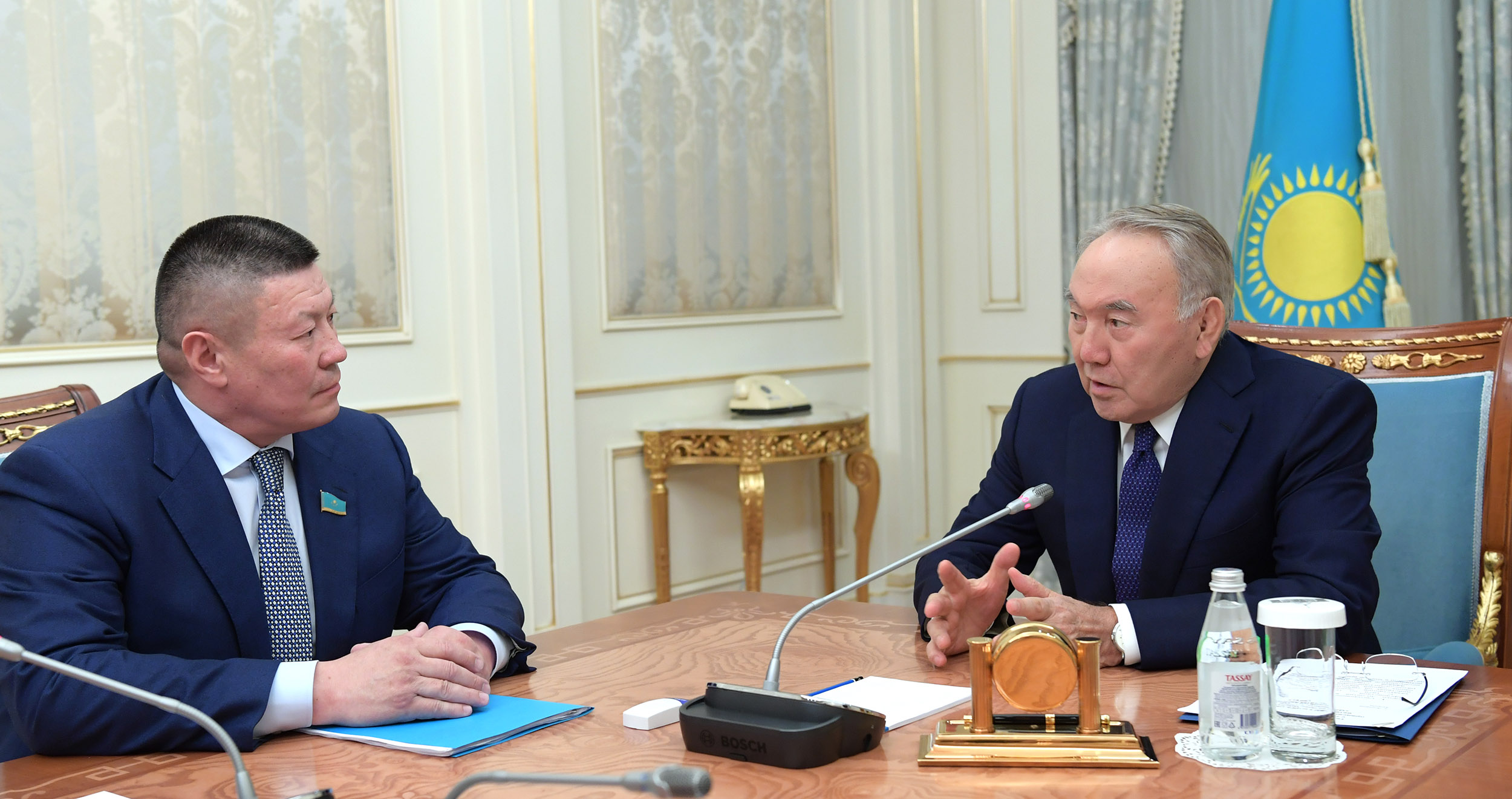 Nursultan Nazarbayev meets with Deputy of the Majilis Bakhytbek Smagul