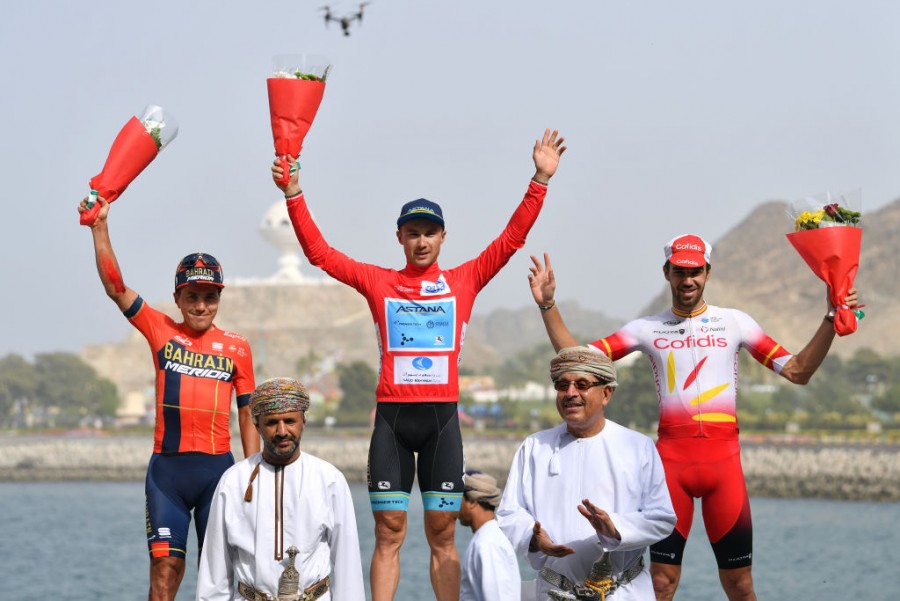Alexey Lutsenko won the overall classification of the Tour of Oman
