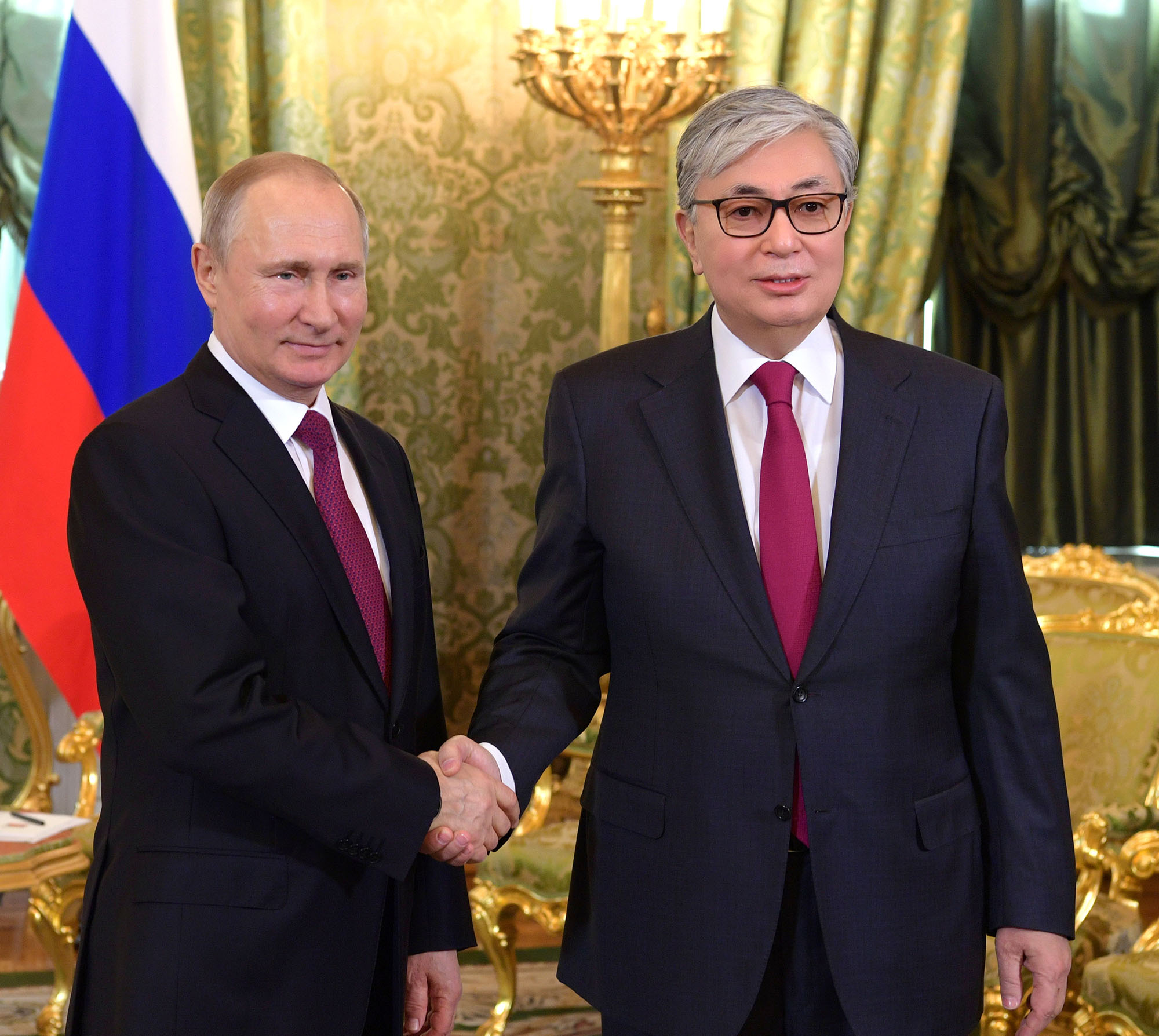 Kassym-Jomart Tokayev meets with President of the Russian Federation Vladimir Putin