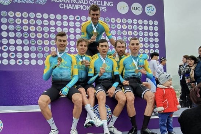Astana Pro Team riders won team trial at 2019 Asian championships in Tashkent