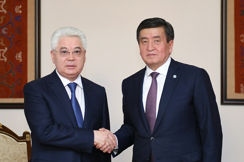 Kazakh FM, Kyrgyz President meet in Bishkek