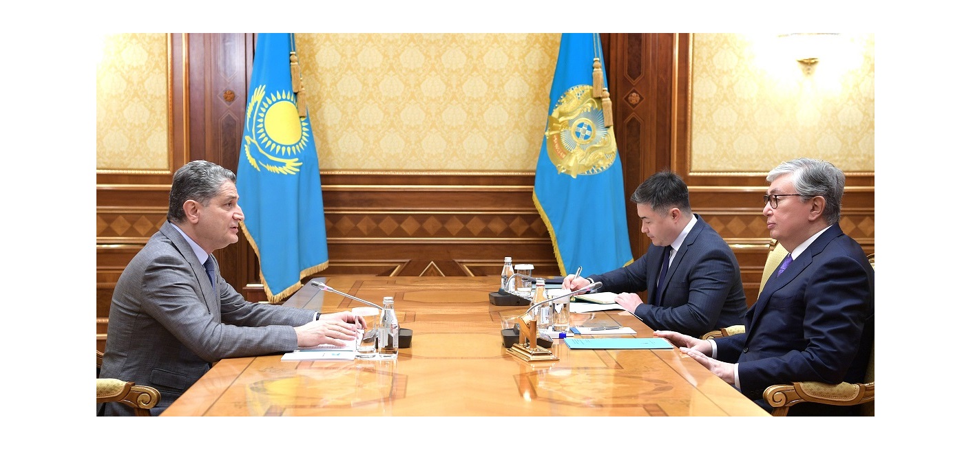 Kassym-Jomart Tokayev receives Tigran Sargsyan