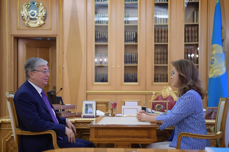 Kassym-Jomart Tokayev receives Senate Speaker Dariga Nazarbayeva