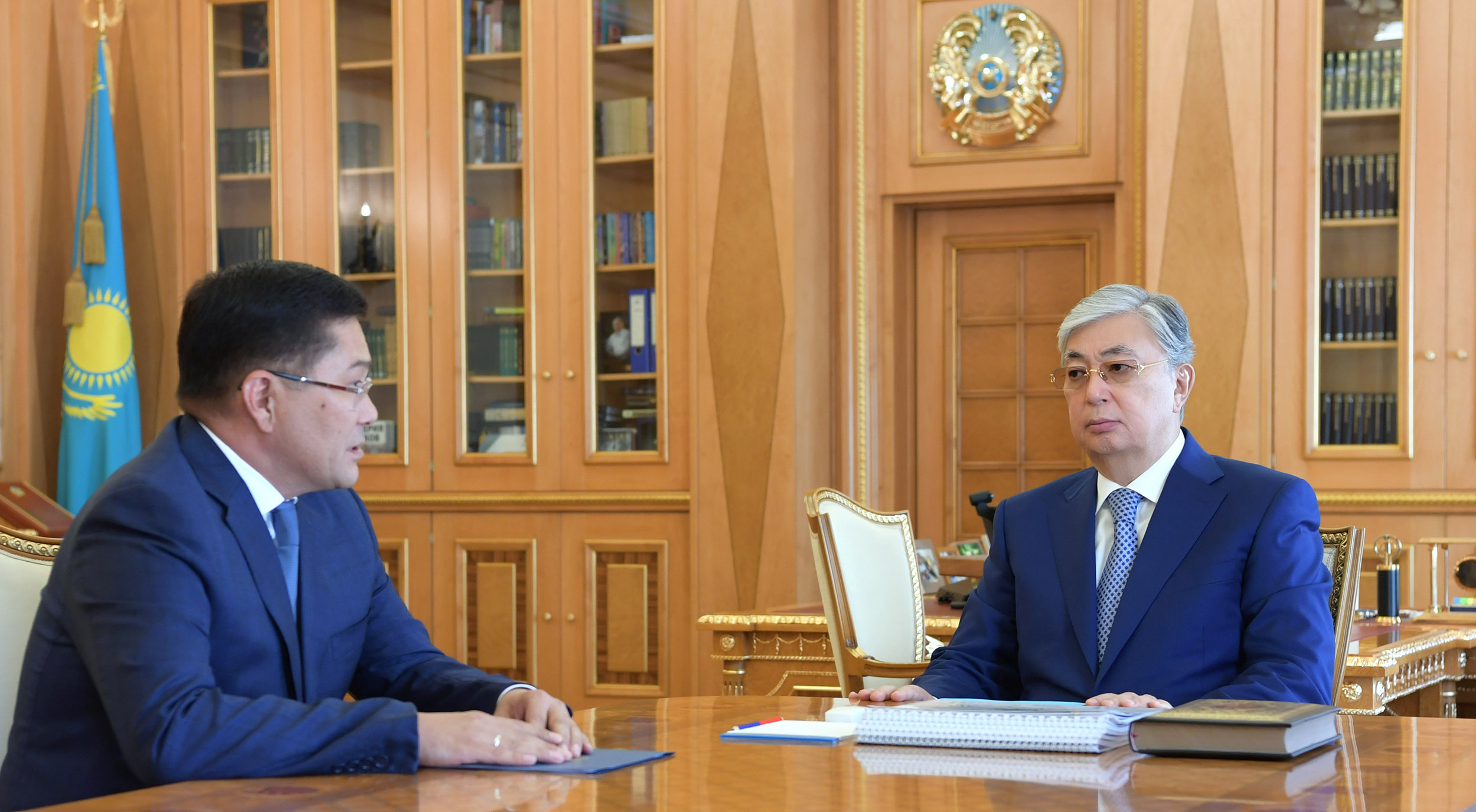 President Tokayev receives akim of Shymkent Erlan Aitahanov