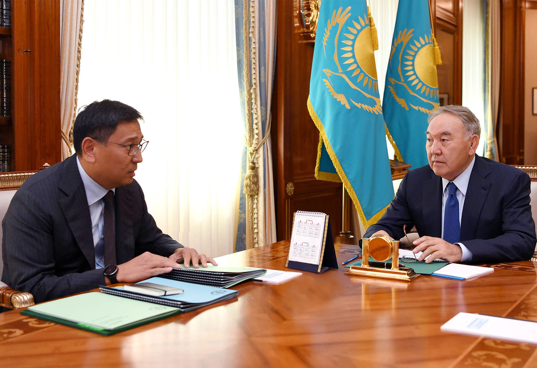Nursultan Nazarbayev receives Chairman of the National Bank Yerbolat Dosayev