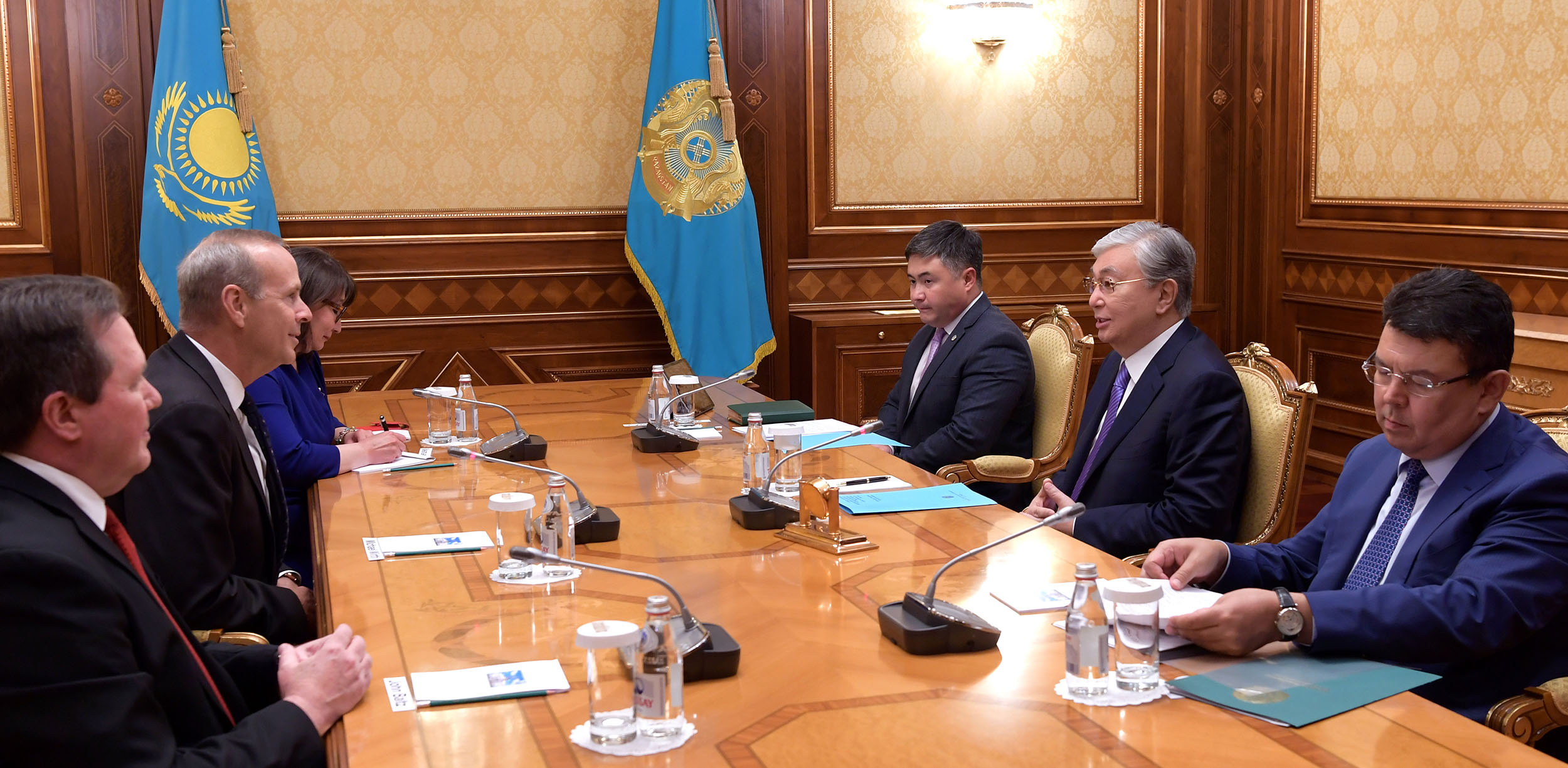 Kassym-Jomart Tokayev receives Michael Wirth, Chairman of the Board and Chief Executive Officer of Chevron Corporation