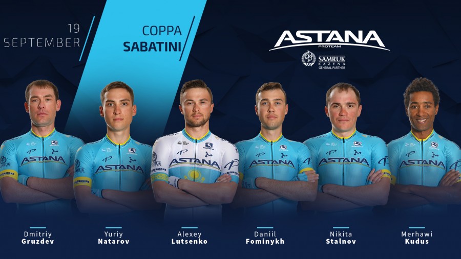 Coppa Sabatini 2019. Team's roster