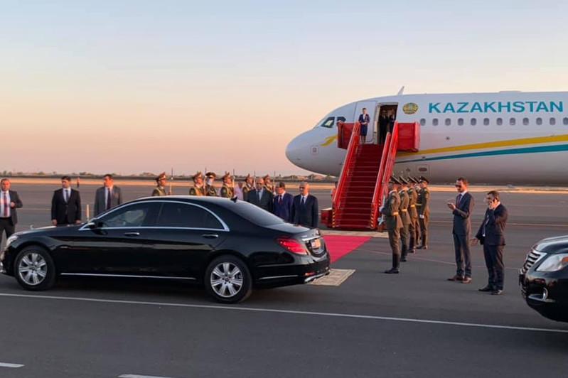 President of Kazakhstan arrives in Armenia to participate in the SEEC meeting