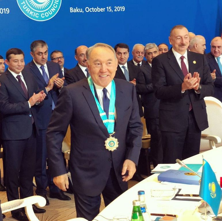 Nazarbayev awarded Turkic World Supreme Order