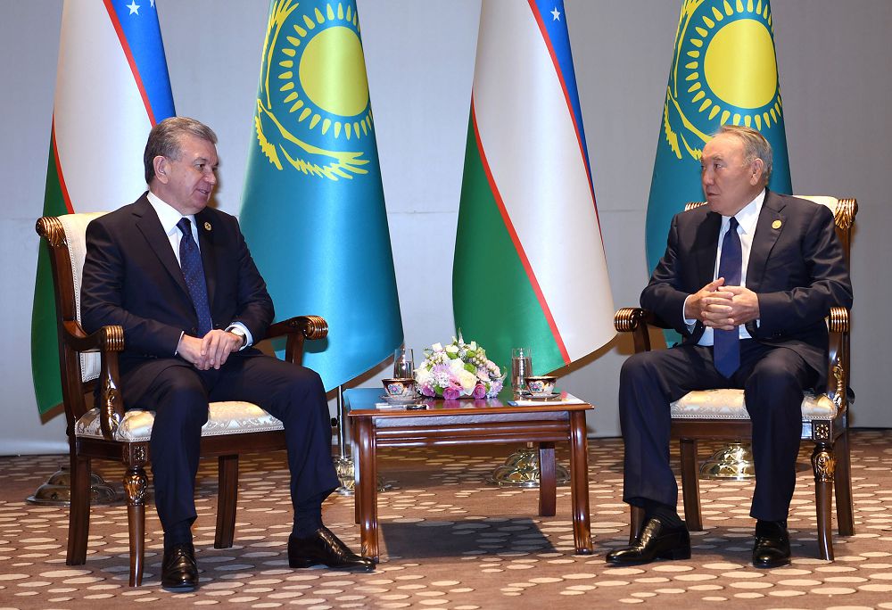 The Head of state meets with President of the Republic of Uzbekistan Shavkat Mirzieev
