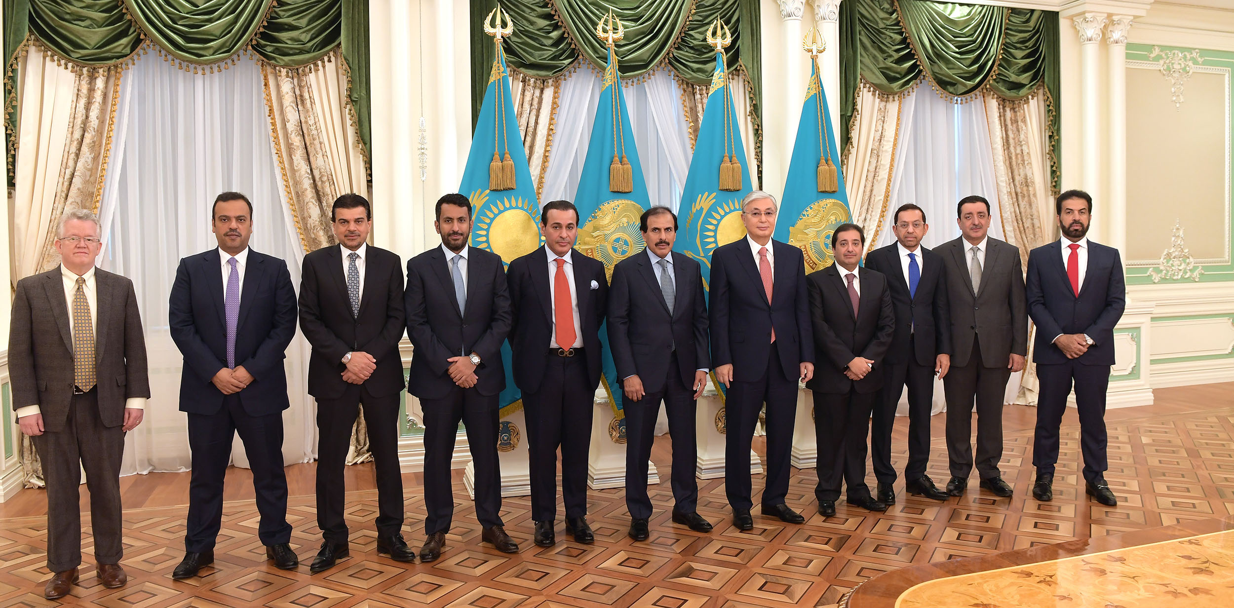 Kassym-Jomart Tokayev receives the delegation of Qatar