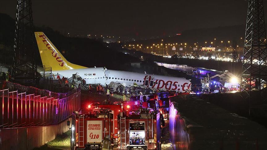 Turkey: Plane skids off runway at airport in Istanbul