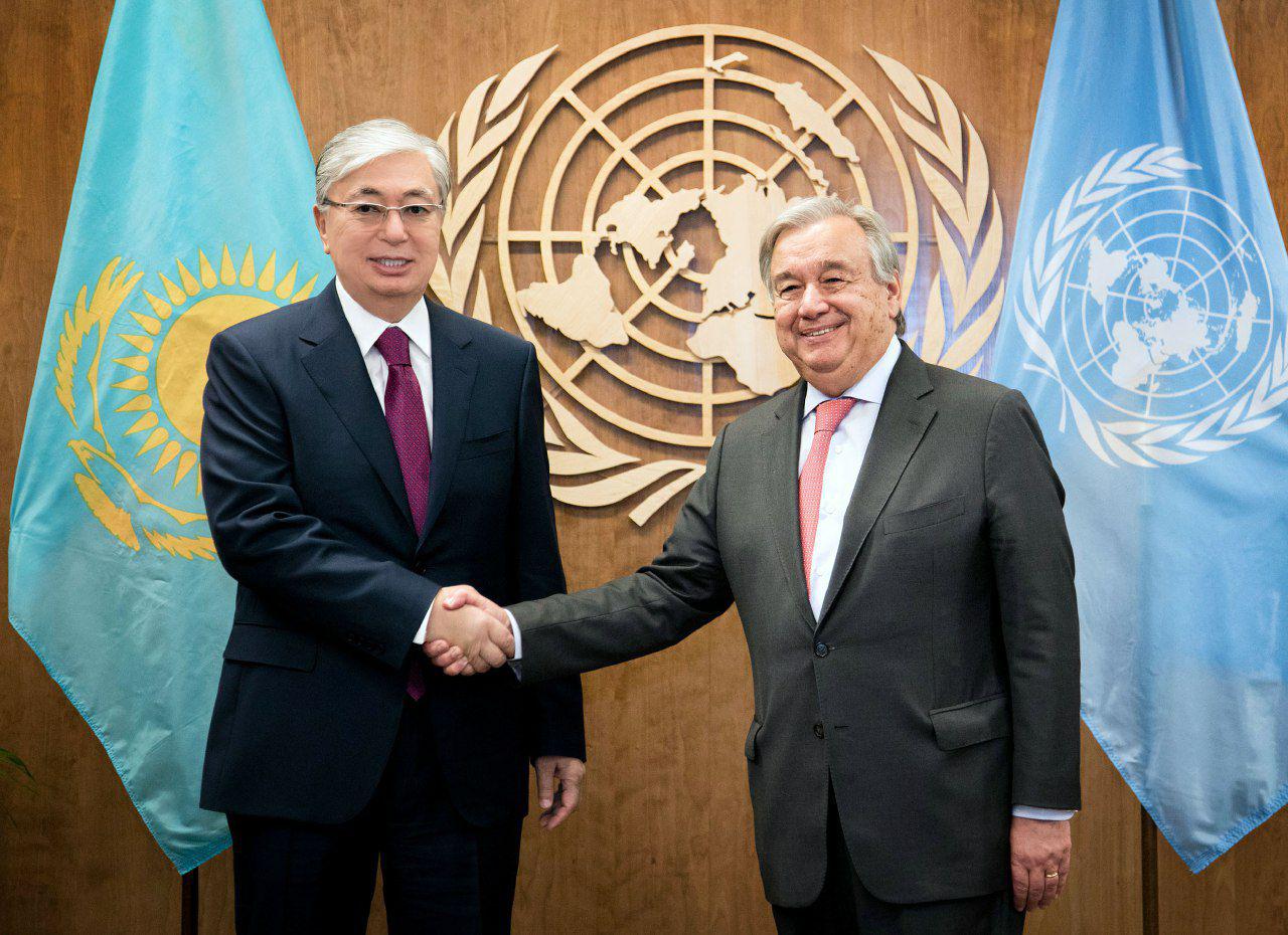 Kazakh President, Secretary-General of the UN António Guterres have a telephone conversation