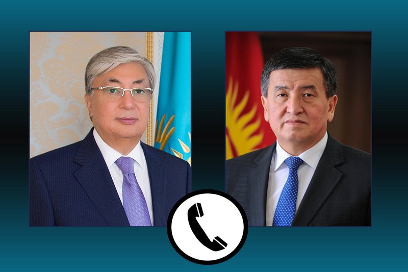 Kazakh, Kyrgyz Presidents speak over phone