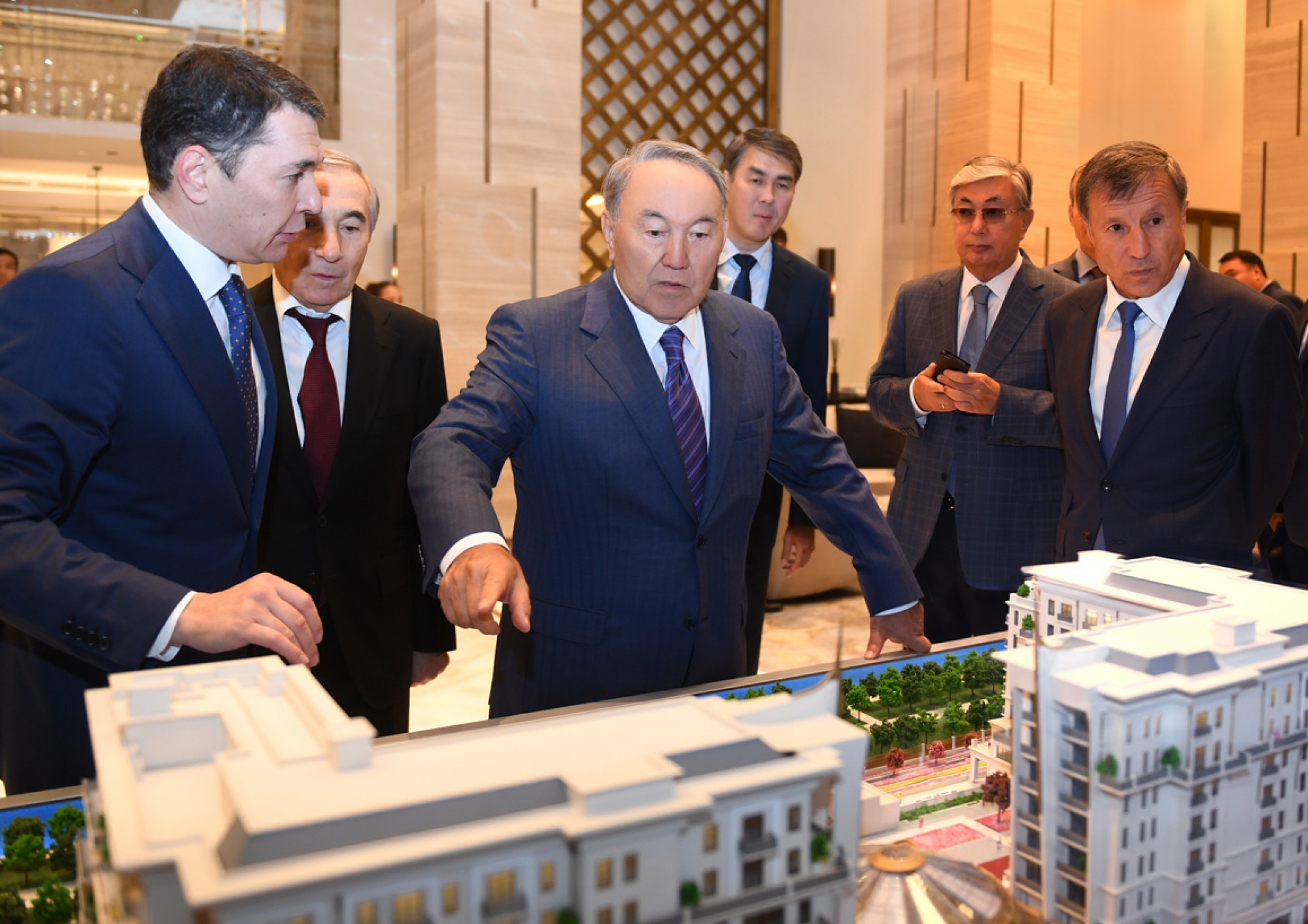 President Nazarbayev visited a new hotel in Astana