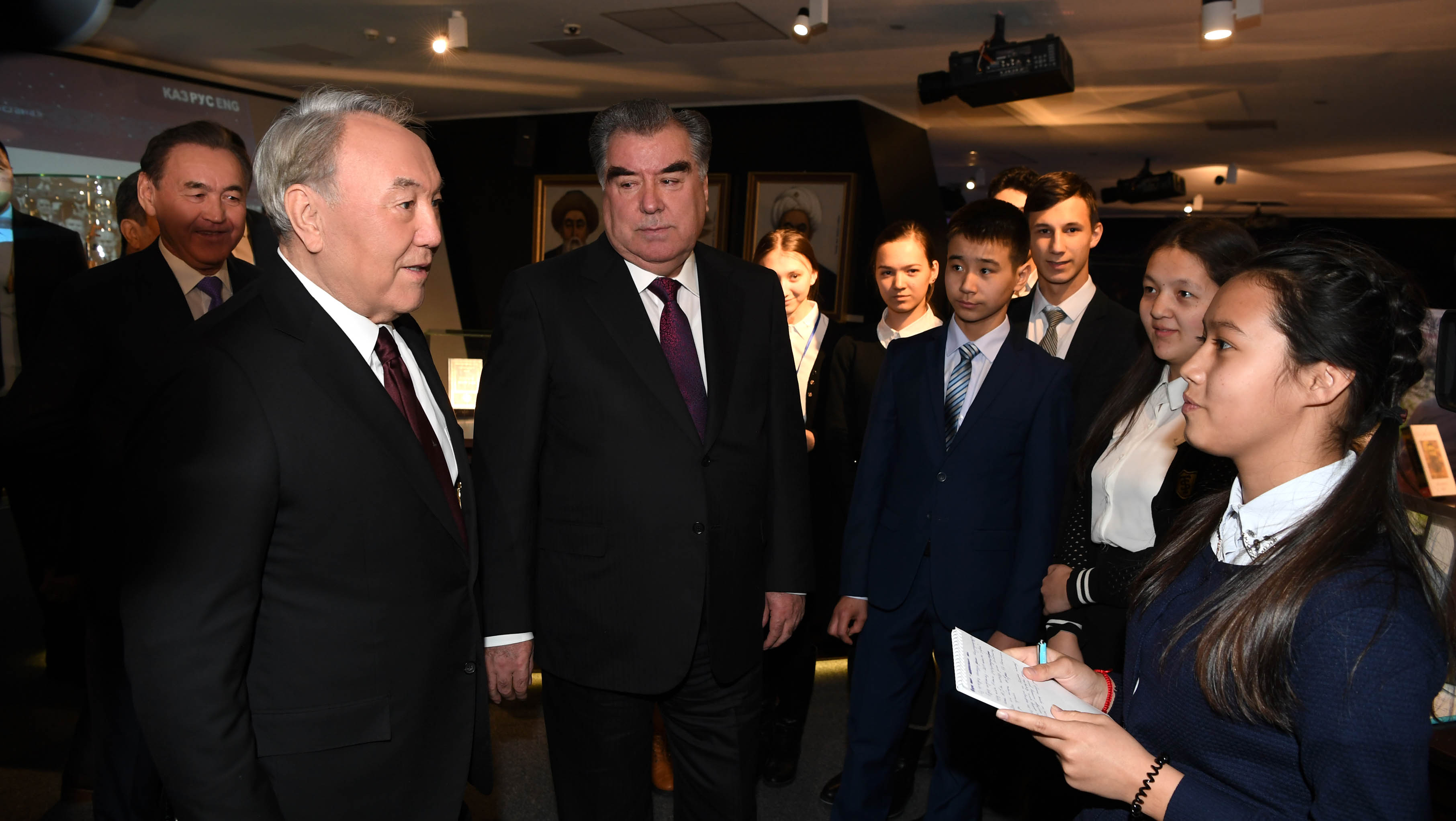 Kazakh and Tajik Presidents visit Library of First President in Astana