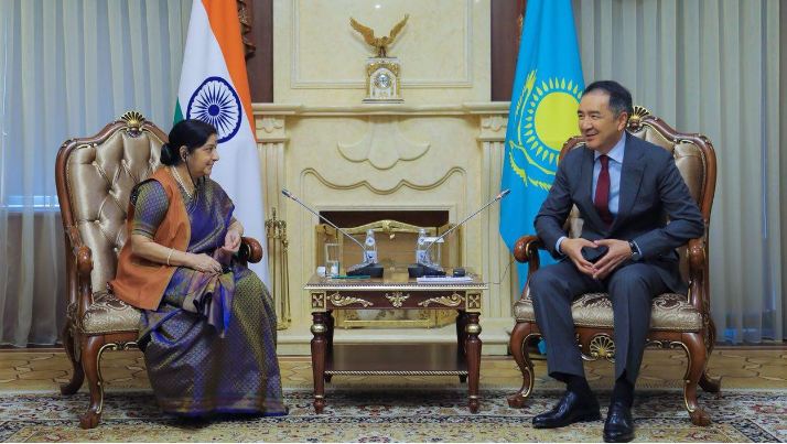 Bakytzhan Sagintayev meets with Indian Minister of External Affairs Sushma Swaraj