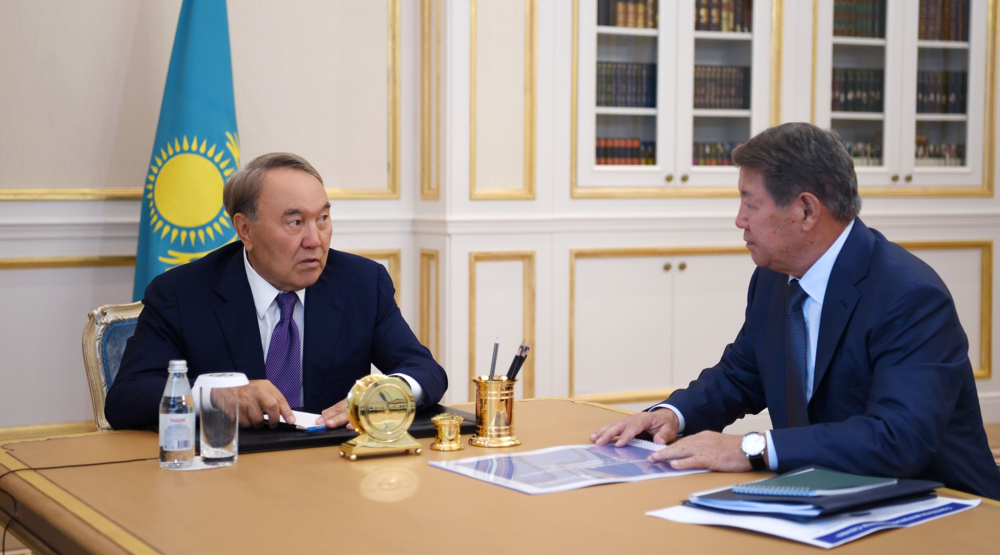 Kazakh President receives Samruk-Kazyna CEO A.Yessimov