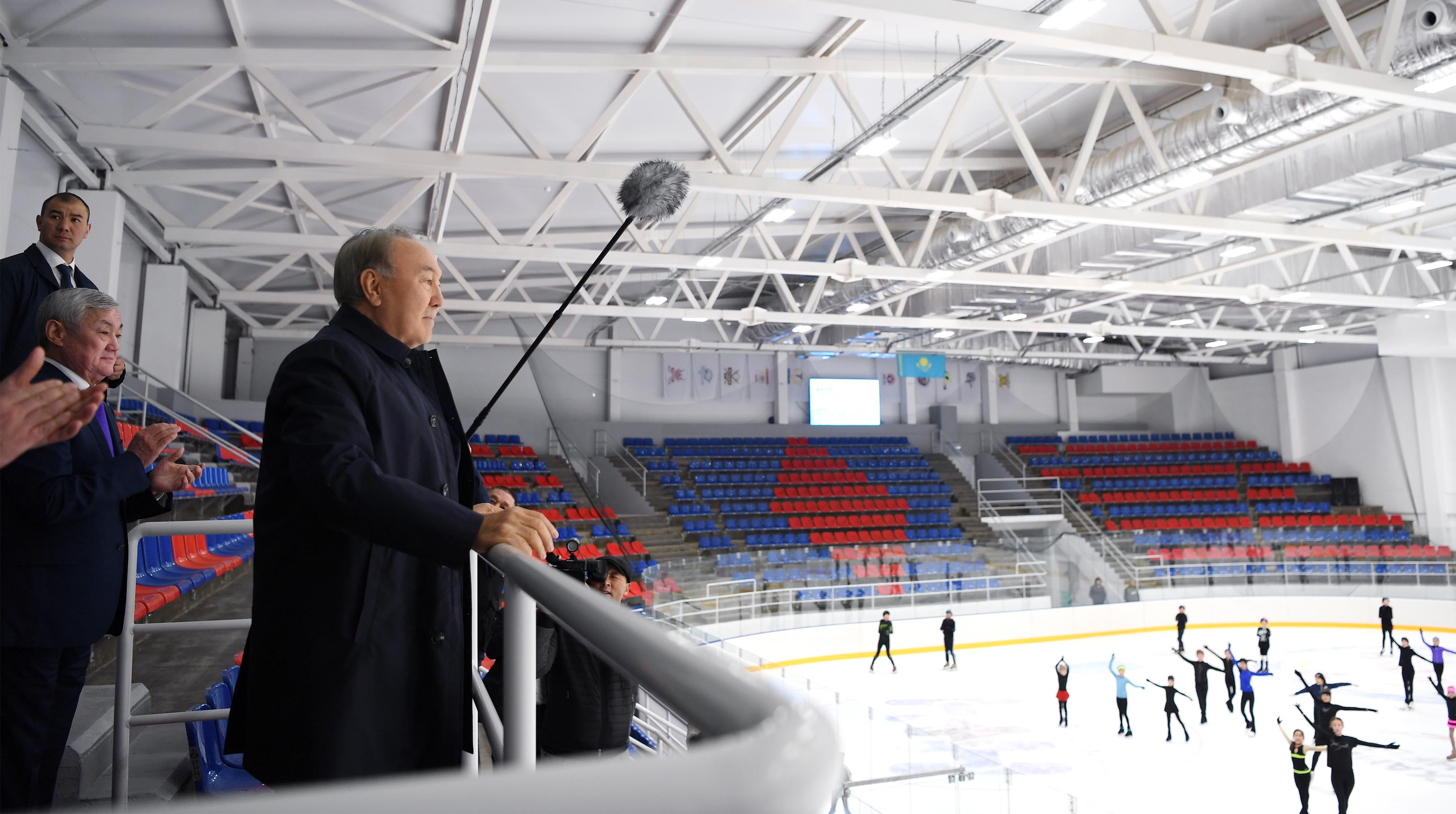Nursultan Nazarbayev visits to the Ice Palace