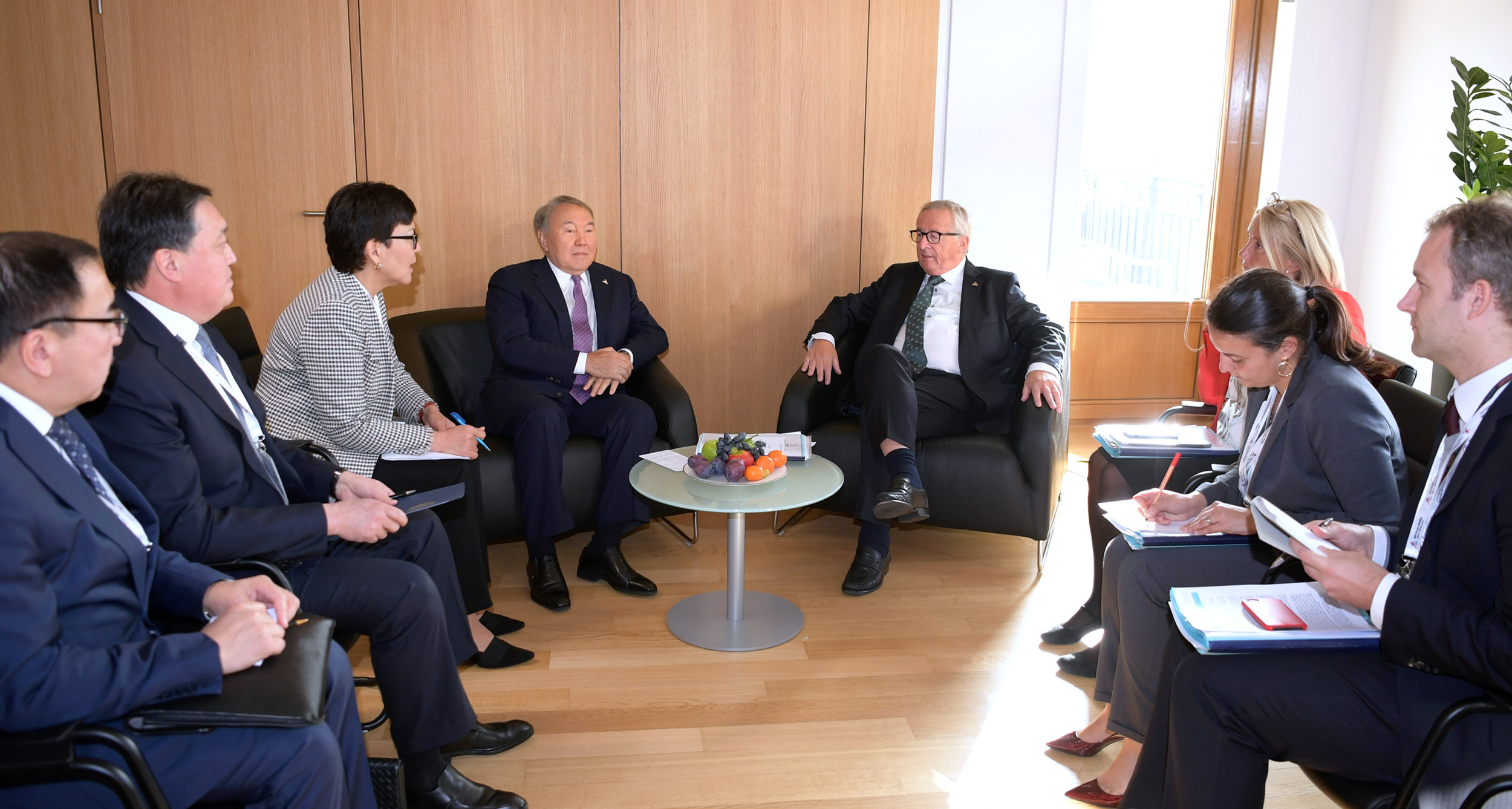 Nursultan Nazarbayev meets with EC President in Brussels