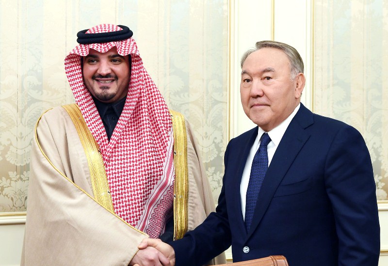 Nursultan Nazarbayev receives Saudi Arabia's interior minister